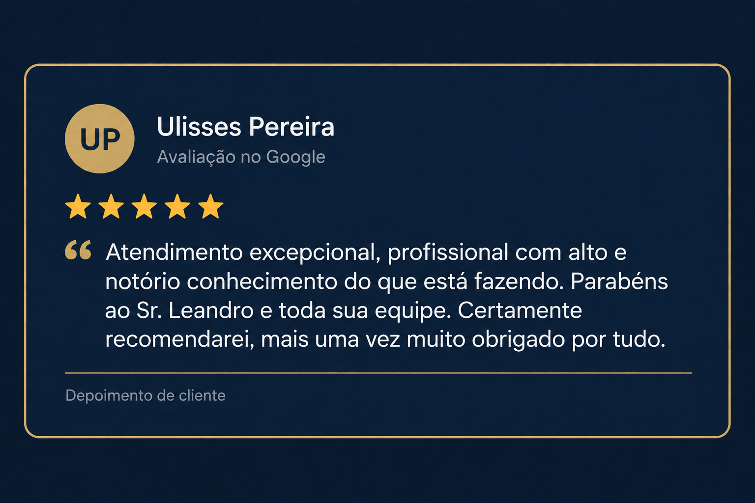 Depoimento de cliente 3