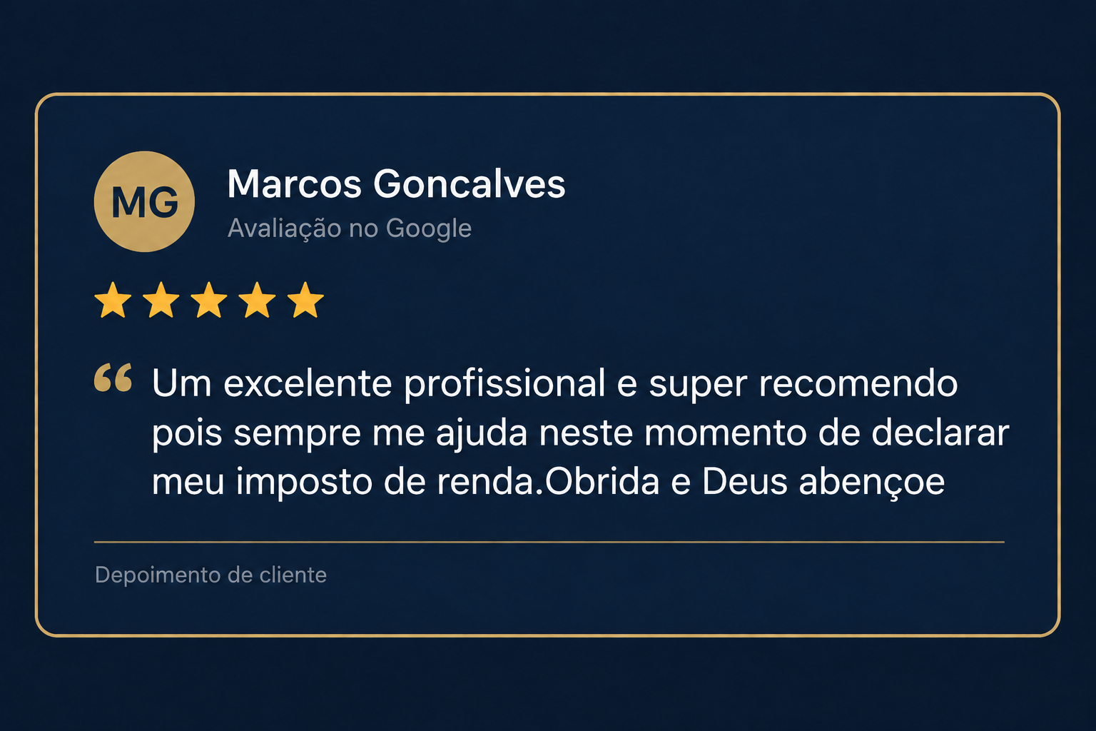 Depoimento de cliente 2